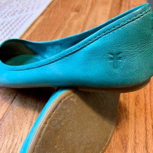 Frye Regina Ballet Flats in Teal